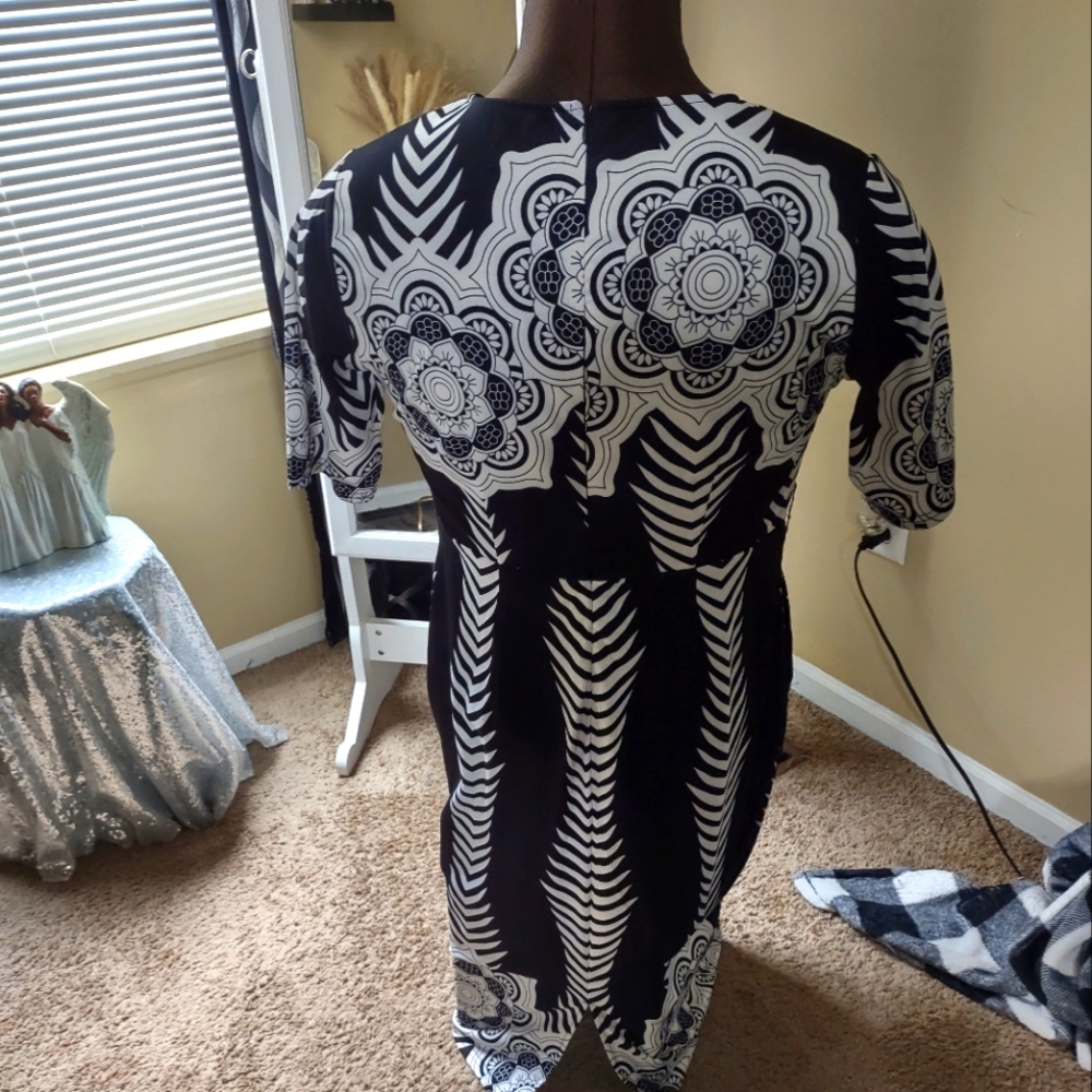 Black and white dress